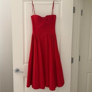 House of CB Striking Red Midi Dress